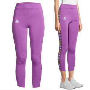 KAPPA Women's Leggings 222 Size XL Banda Baldhill Violet Lavender Activewear NEW